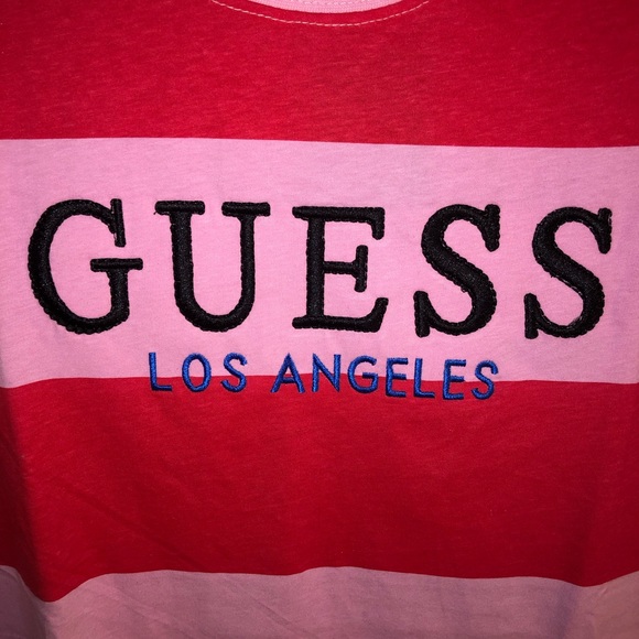 NEW Guess Striped T-Shirt - Picture 2 of 6